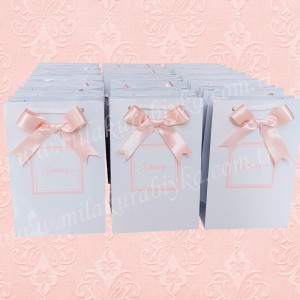 İsimli Karton Çanta - Bebek-Mevlüt-Doğum Günü-Söz-Nişan-Düğün